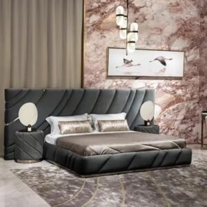 GoodLuck Stylish Black  Bed For Your Modern Living Room