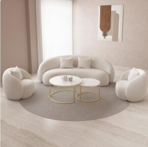 Good Luck Furniture Nordic Style Cloud Relax Sofa Stretch Living Room
