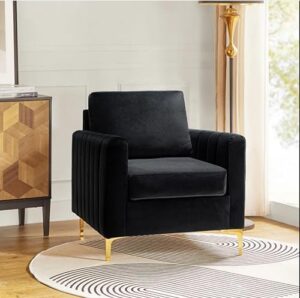 Premium Velvet Armchair – Aesthetic Statement Piece for Any Space, Combining Luxury and Comfort